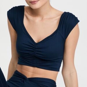 Free People Movement Breathe Deeper Cami Midnight Navy - Small